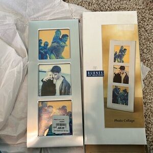NWT Burns of Boston frame - holds three photos 3 x 3
